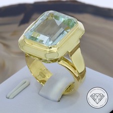 SONDERAKTION WERT 1.760,- Aquamarin 12,0 ct Ring 585 Gold 14k 14 KT in 57 XXYY
