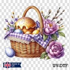 Osterkorb UV DTF Aufkleber -