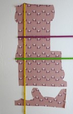 Jersey Stoffrest Altrosa mit