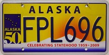 Alaska Nummernschild USA