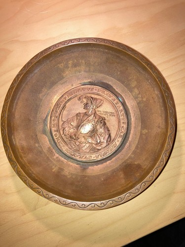 Bronze teller schale relief - teller,