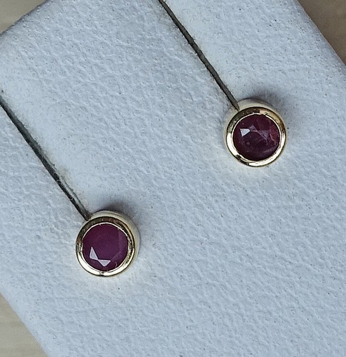 Mini rund edelstein rubin - edelstein,