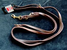 Hundesport Hundeleinen 28cm bis 10 Meter  Echt Leder Softchromleder gefettet