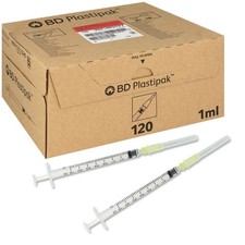 120 x Insulinspritze 1 ml   U-40  30GA  ( 0,3 x 13 mm )