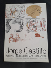 Ausstellungsplakat Jorge Castillo 1973 Kestner Gesellschaft Kunst Silberdruck