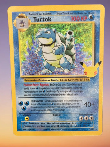 Pokémon karte turtok holo - karte,