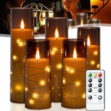 5x LED Kerzen Flammenlose