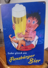 Blechschild alte Bier Werbung