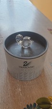 Swarovski Silver Crystal Baby Swimming Duck Figur 7665 NR 37 2012 Ente Glas