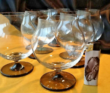 6 x (von 12) Rosenthal Rauchglas Fuß große XL Schwenker Wasser Universalglas TOP