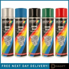 MOTIP HITZEBESTÄNDIGER MOTORSPRAYLACK 400ML SCHNELLTROCKNEND BLAU ROT GRÜN SCHWARZ