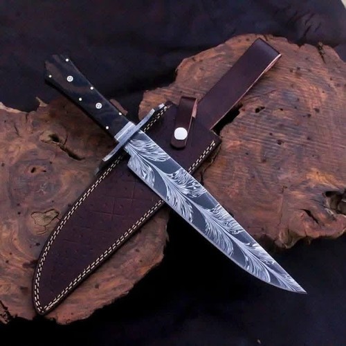 Custom feather damascus steel - damascus,