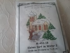 LKE Liebevolle Kreuzstichentwürfe, KLEINES DORF IM WINTER 2 ,incl.Stoff /Garn