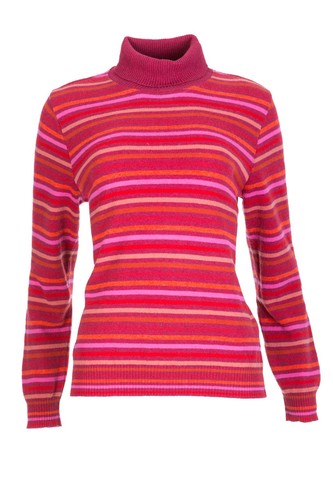 Jacquard strickpullover rot - strickpullover,