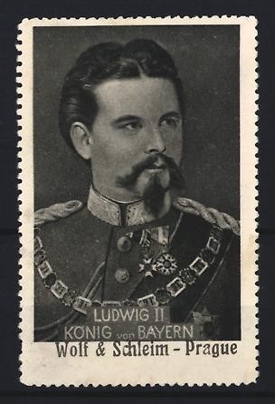 Reklamemarke prag ludwig ii - reklamemarke,