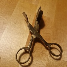 Messing Dochtschere Docht Schere Kerzenschere Kerze Metall alt antik vintage