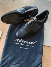 Diamant Tanzschuhe Herren Gr.9 Schwarz Echtleder Inkl. Tragebeutel