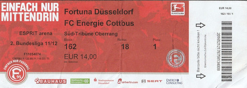 Ticket fortuna düsseldorf - ticket,