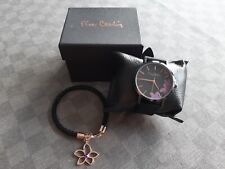 2 tlg neues Schmuckset Pierre Cardin Damen Armbanduhr Armband Weihnachten