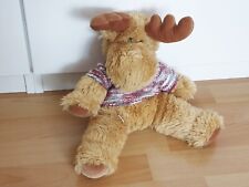 TCM Plüsch Elch Eddi Rentier braun mit Strickpullover 35 cm Weihnachten