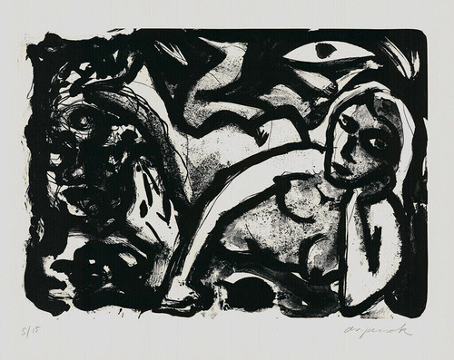 Penck liegende - a.r.penck,
