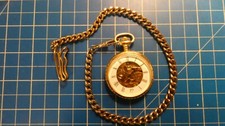 Taschenuhr mit Uhrkette unbekannte Manufaktur U-251