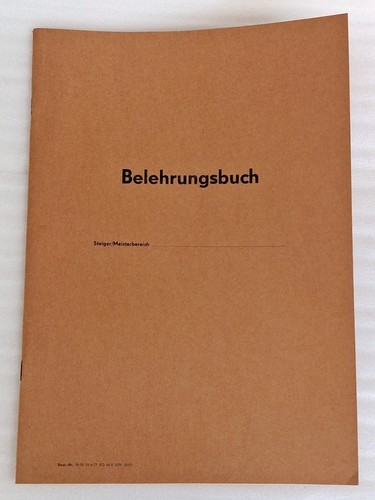 Ungenutzt ddr belehrungsbuch - ungenutzt,