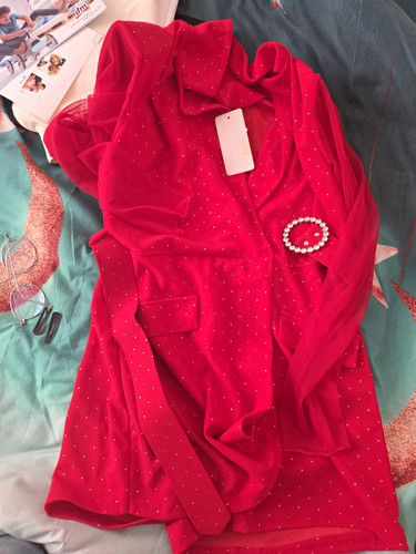 Damen jumpis kleid kurz rot - jumpis,