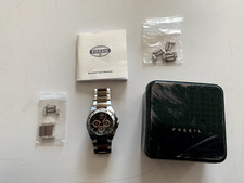 Fossil BQ-9285  Armbanduhr- Edelstahl- 100 Meter Wasserresistent - Neue Batterie