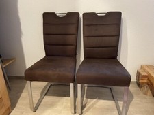 4 Esszimmerstühle Microfaser gebraucht