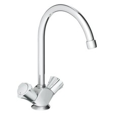 GROHE Costa Spültisch-Einlochbatterie, 31831001 DN15 flexible Anschlussschläuche