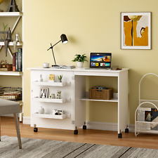 2in1 Nähtisch Schreibtisch klappbar Klapptisch Holz Platzsparend Bartisch Küche