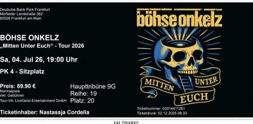 Böhse onkelz mitten unter - böhse,