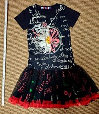 Desigual kurzarmkleid schwarz - kurzarmkleid,