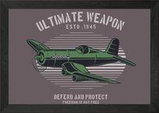 Pilot gerahmtes Wandbild