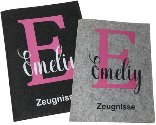 Zeugnismappe mit namen aus - zeugnismappe,