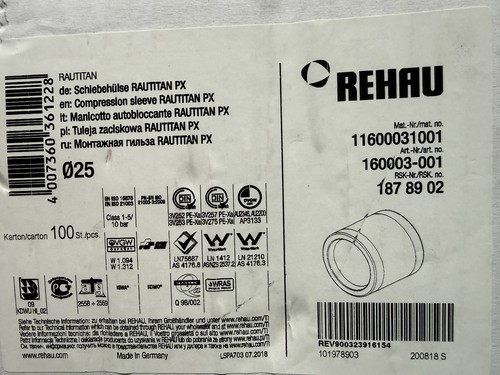 Rehau schiebehülse - rehau,