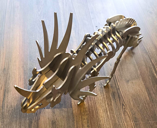 Edelstahl dinosaurier skelett - edelstahl, dinosaurier-skelett