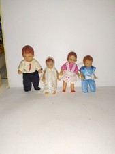 4 x alte Puppe-teils ARI-Puppenstube-Puppenhaus-Kaufladen-Kinderzimmer