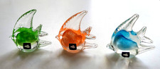 LEONARDO Glas 3 Fische grün orange blau