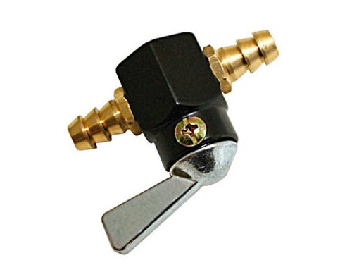 Benzin absperrhahn aus metall - aus,