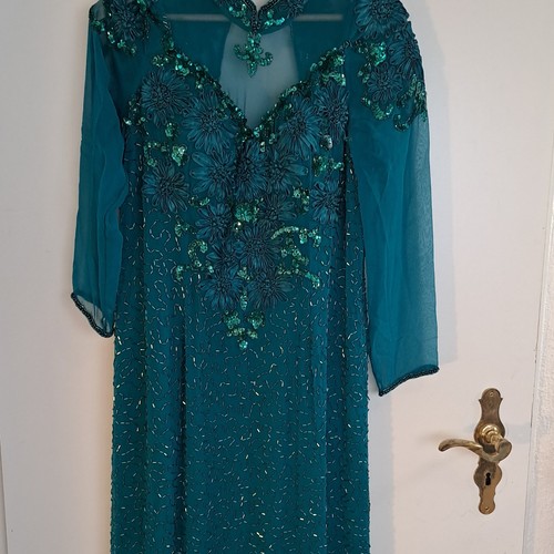 Abendkleid türkis chiffon - abendkleid,