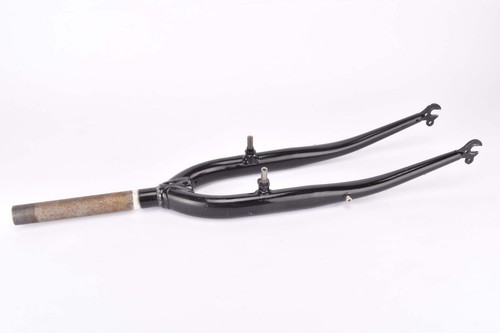Black trekking steel fork - 28",