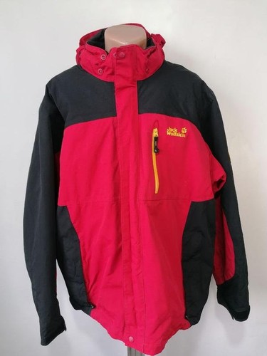 Men jack wolfskin jacket - wolfskin, red