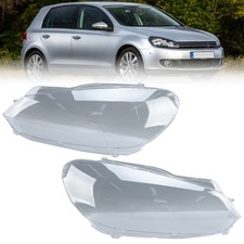 1 Paar Für VW Golf 6 Mk6 10-14 Scheinwerferglas Streuscheibe Linsen Links+Rechts