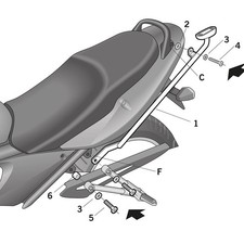 SHAD Gepäckträger (für: Suzuki GSF 1250 Bandit SA ABS WVCH 07-16 )