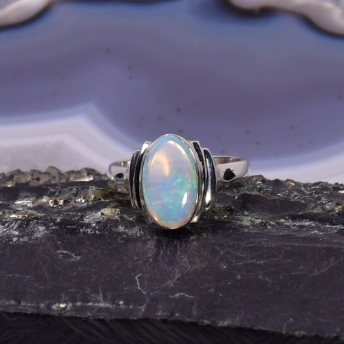 Edelopal ring 925er silber - edelopal,