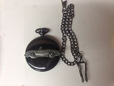 Alfa Romeo Spider Round Tail Ref1 Emblem poliert schwarz Etui Herren Taschenuhr