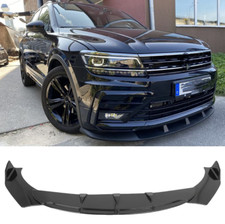 Spoilerschwert Frontspoiler Frontlippe Splitter Schwarz Für VW Tiguan R-Line