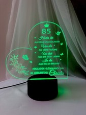 Personalisierte  Herz Lampe